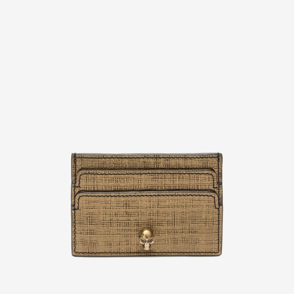 Alexander McQueen Handbags - Alexander McQueen Metallic Skull Card Holder Alexander McQueen Handbags - Alexander McQueen Metallic Skull Card Holder